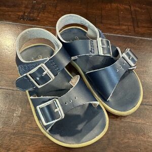 Navy foot mate sandals
